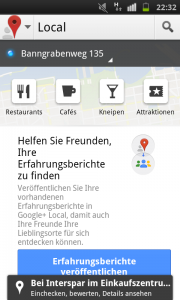 Screenshot Google+ Local