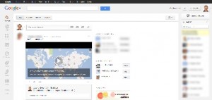 Google+ Screenshot bei maximaler Breite