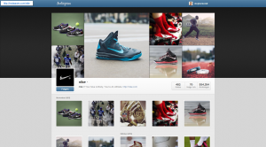 Screenshot: Nike auf Instagram - neues Design