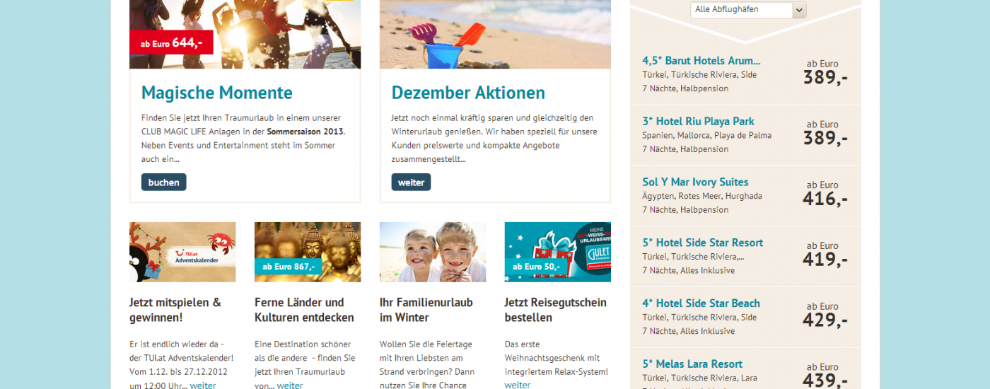 Screenshot www.gulet.at volle Breite