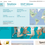 Screenshot www.gulet.at volle Breite - Menü offen